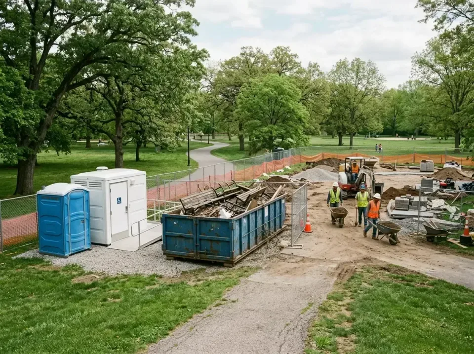 public-park-renovation-project-006 — Portable Toilet & Dumpsters Rental regulations and compliance guidance, Portable Toilet…