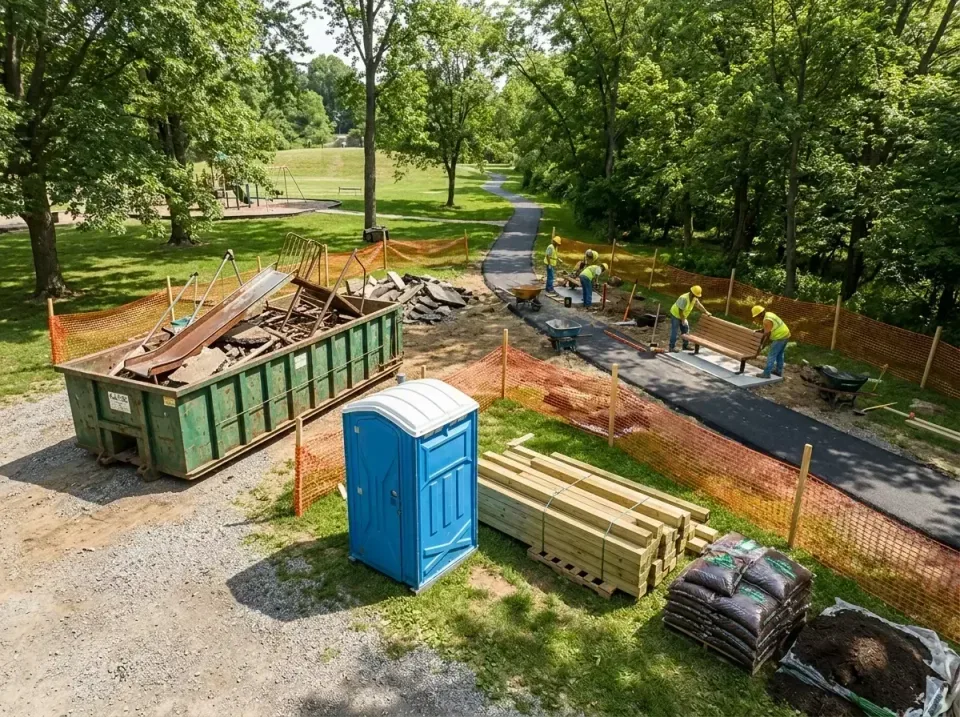 public-park-renovation-project-010 — About USA Rental Pros in Missouri, Portable Toilet & Dumpsters Rental in Missouri