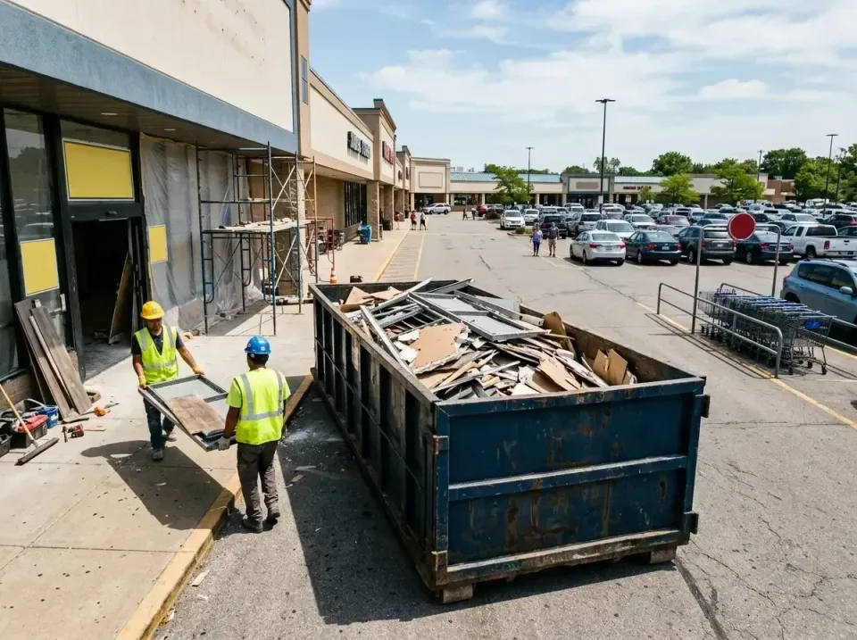 retail-store-renovation-debris-003 — completed project, Portable Toilet & Dumpsters Rental in United States