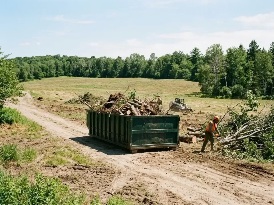 rural-property-land-clearing-a-009 — recent job completion, Portable Toilet & Dumpsters Rental in United States